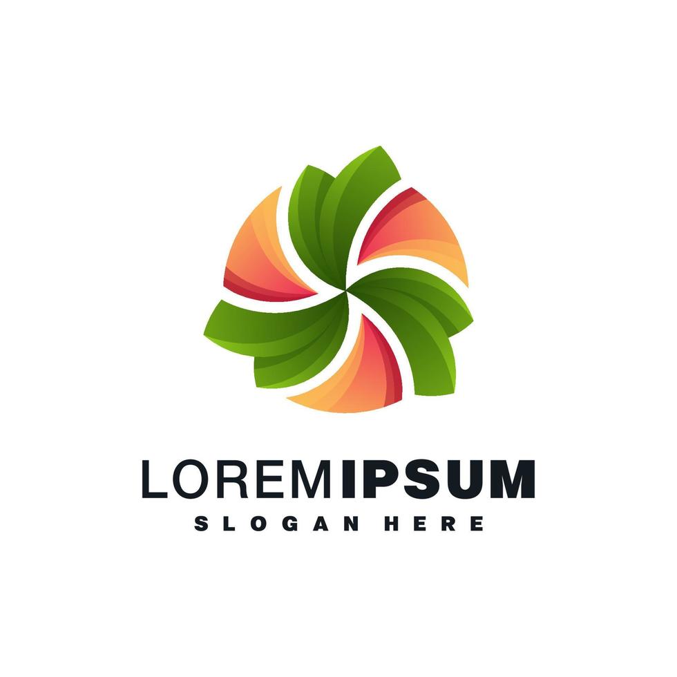 colorful logo design vector
