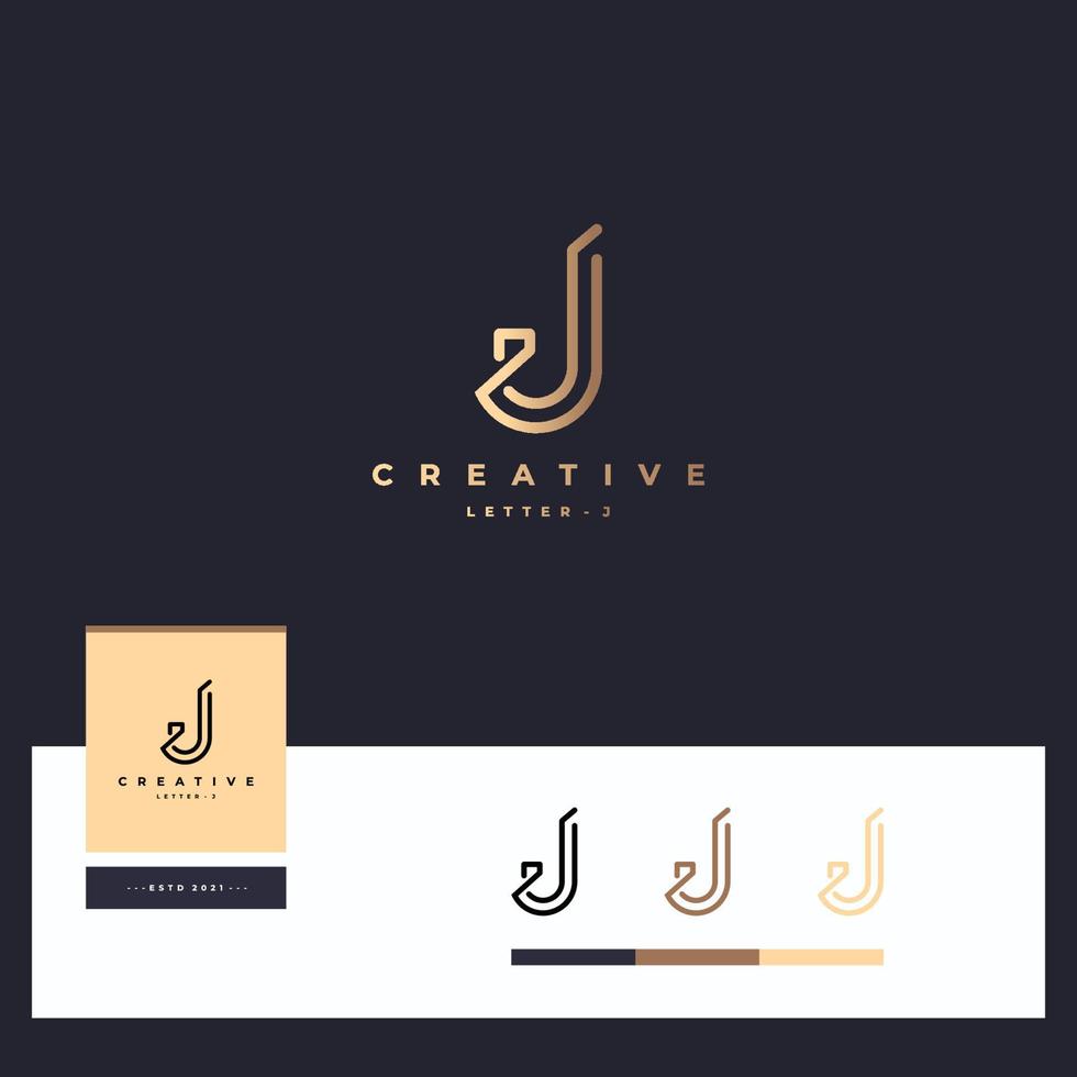 Letter J Logotype vector