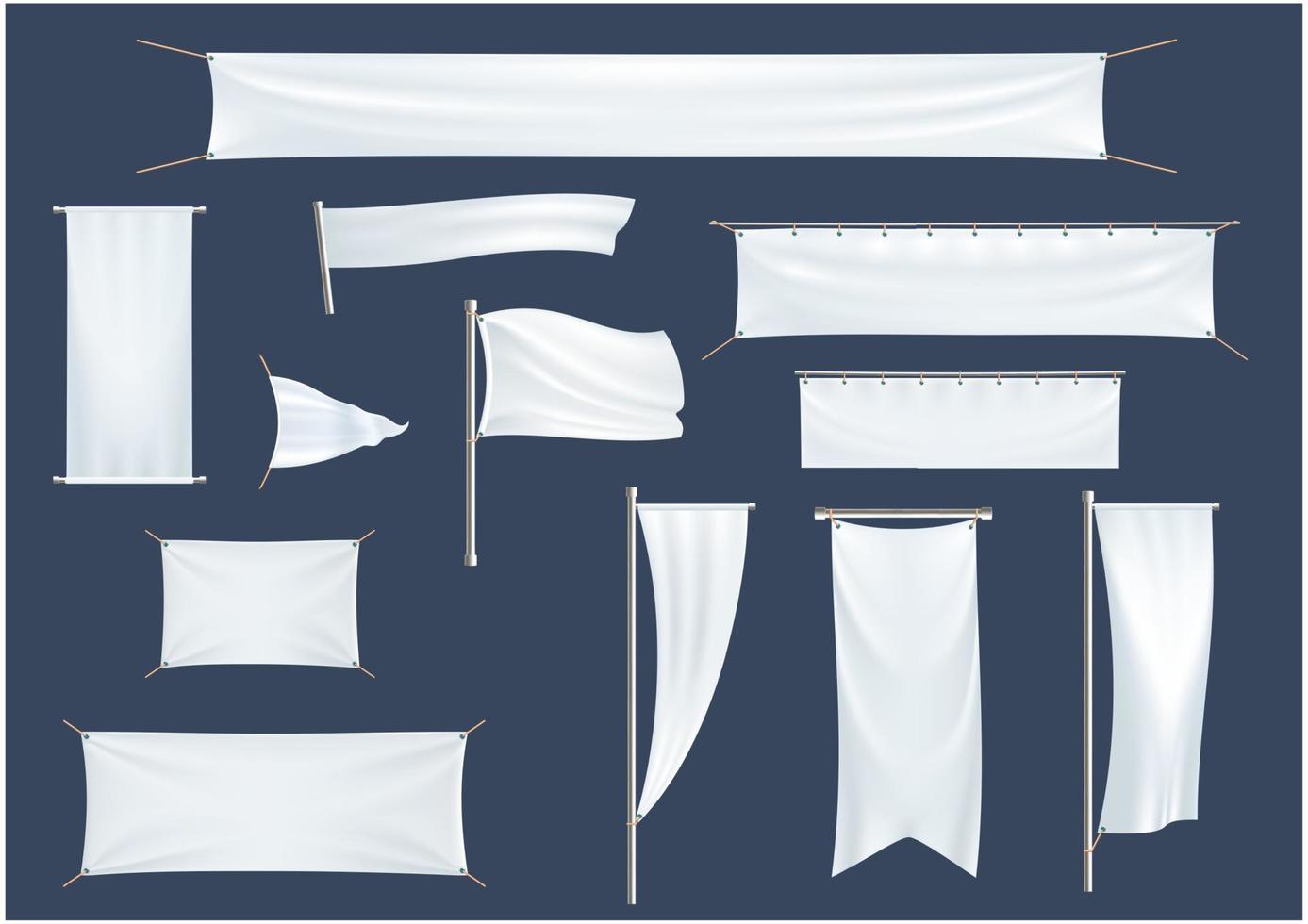 Advertising banners, flags, posters templates vector