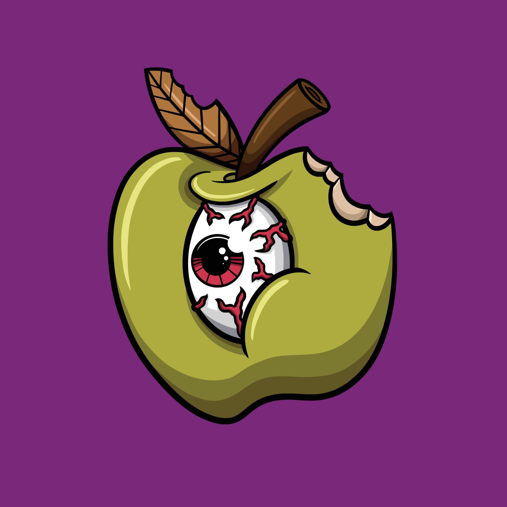 Apple monster streetwear cartoon 11776029 Vector Art at Vecteezy