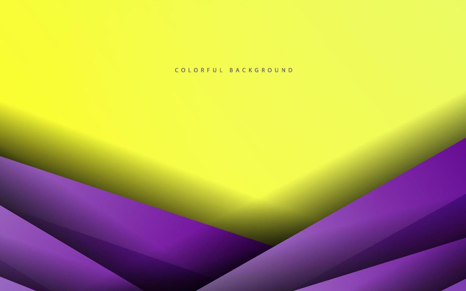 fondo de banner abstracto color amarillo y morado vector