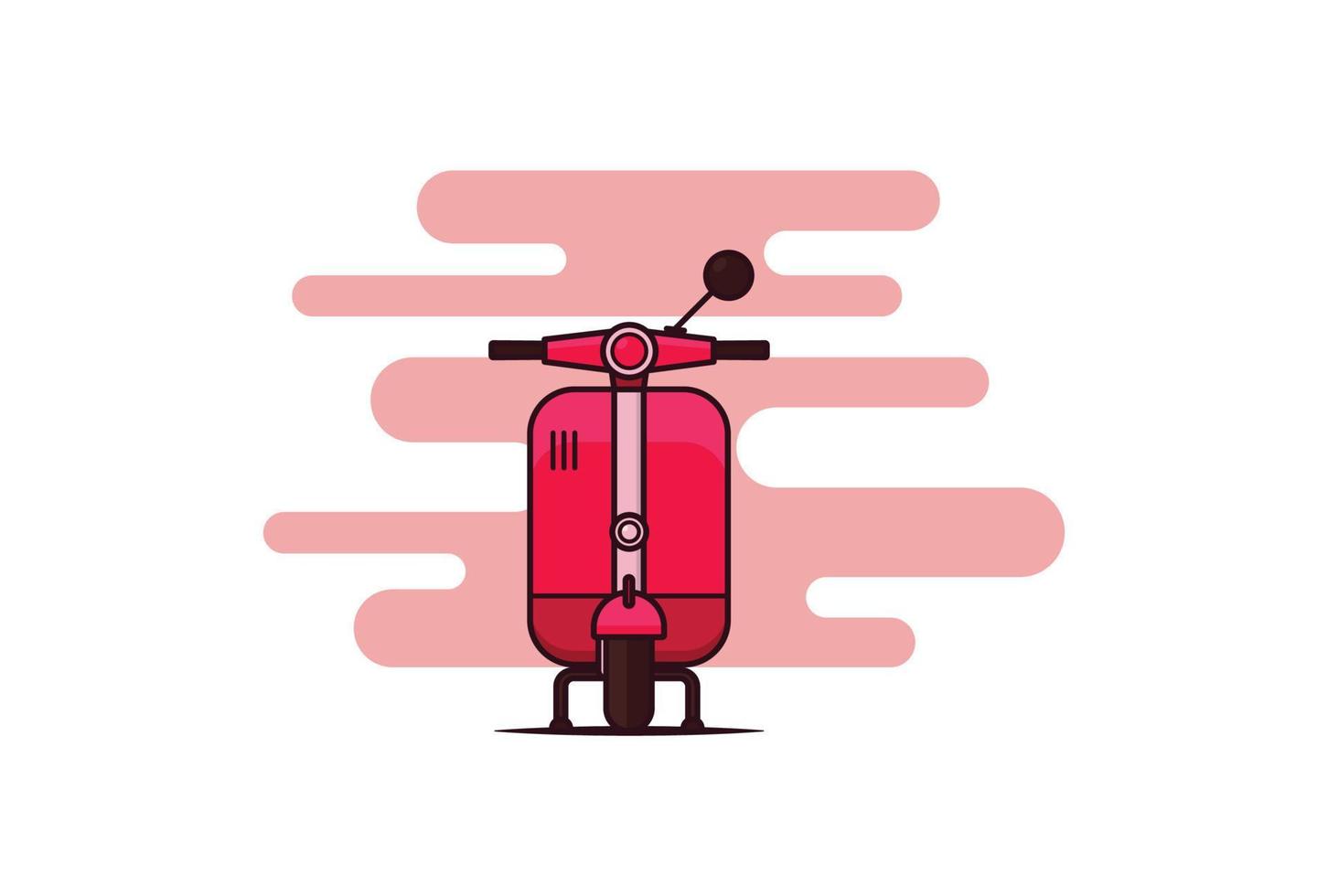 Modern Scooter Illustration vector