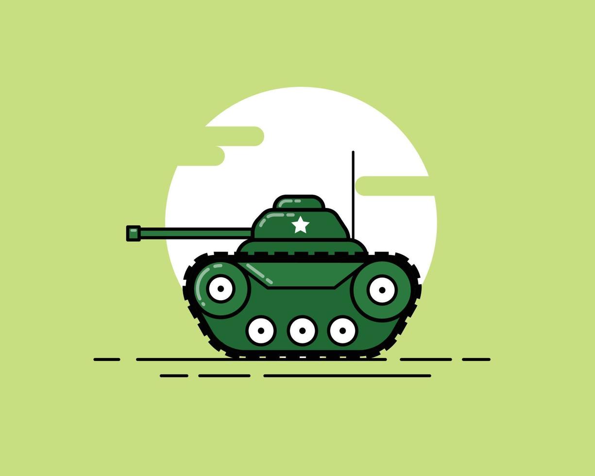 ilustración de tanque pequeño vector