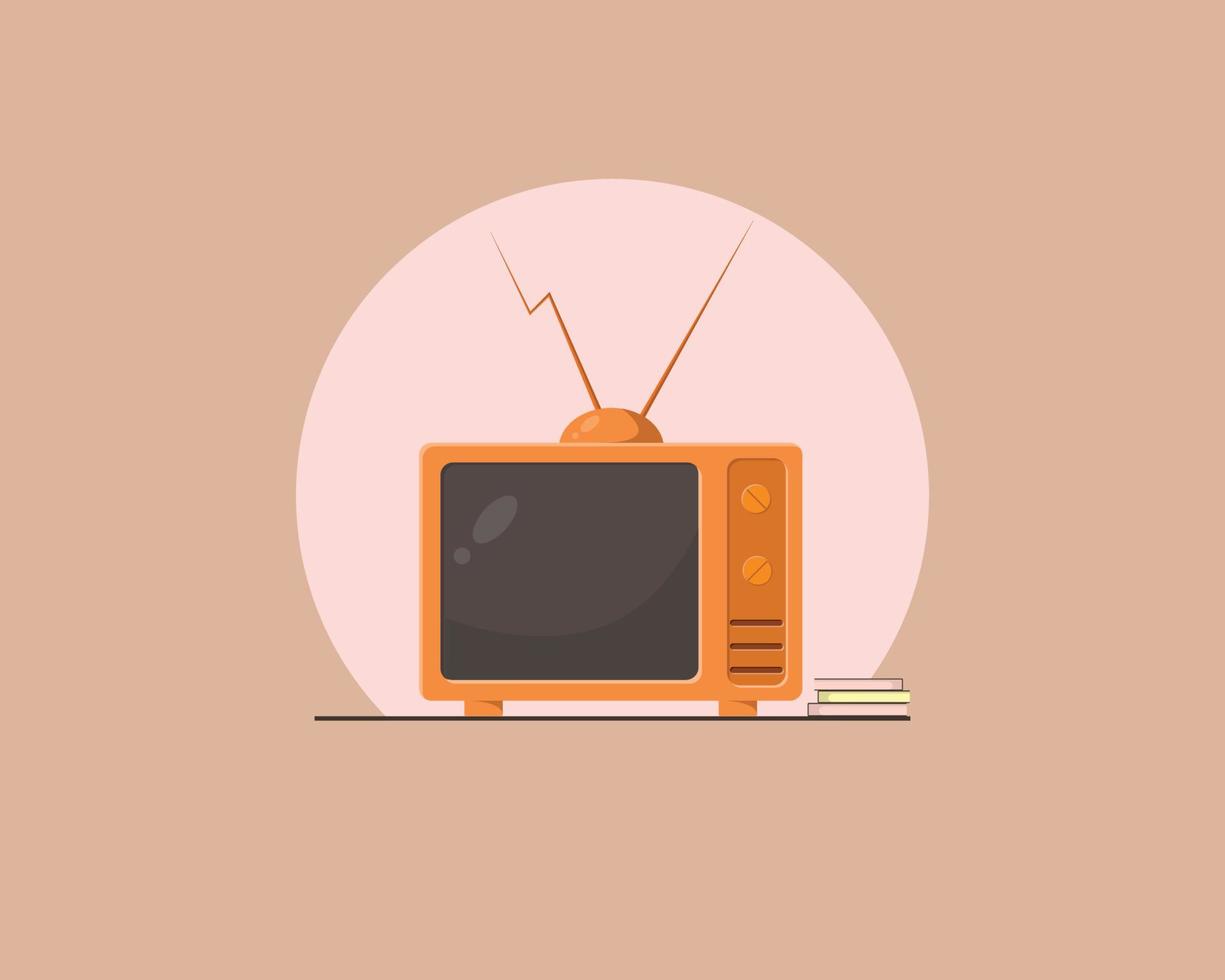 televisor retro vector