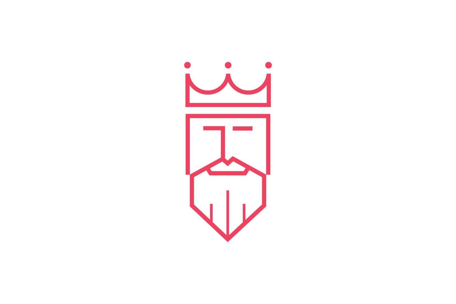 King Logo with crown vector