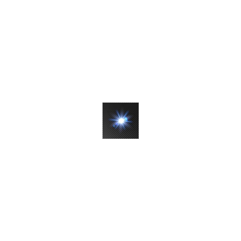 Star light flash glowing beams vector