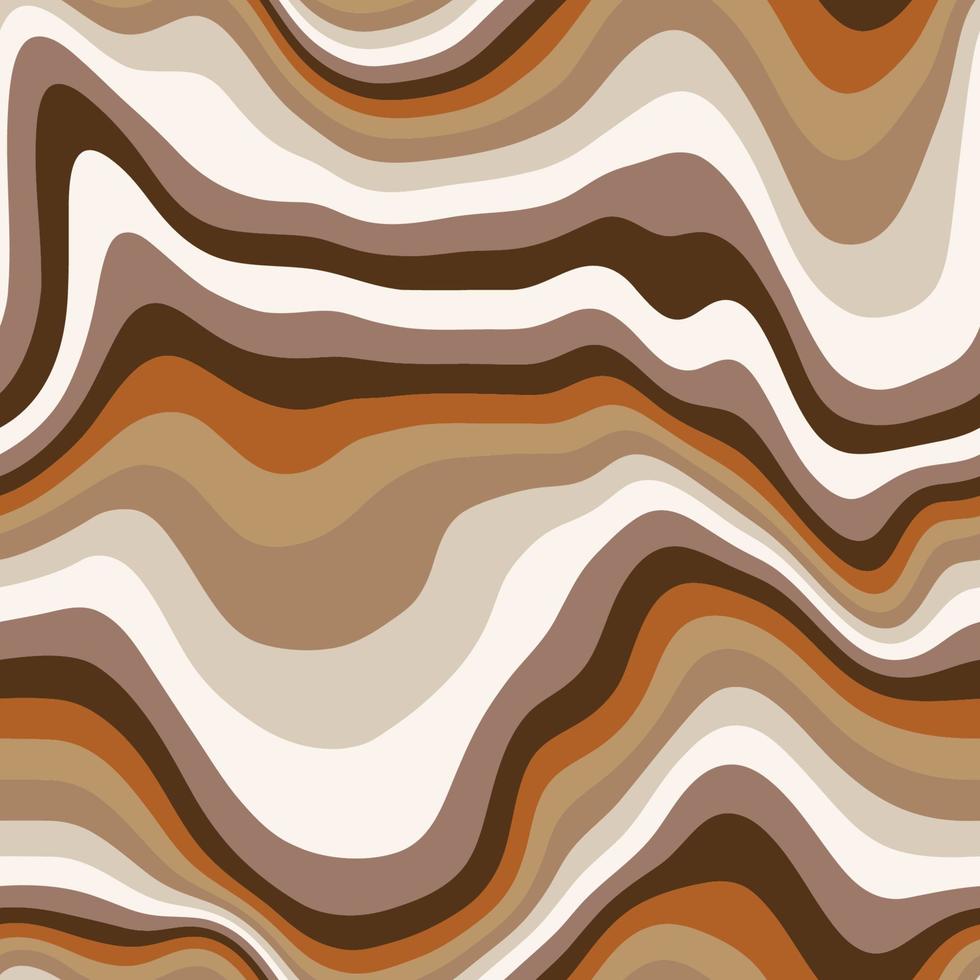 Seamless vector pattern with groovy psychedelic weaves.  Abstract weaves seamless vector pattern. Hippie background with waves, psychedelic groovy texture.
