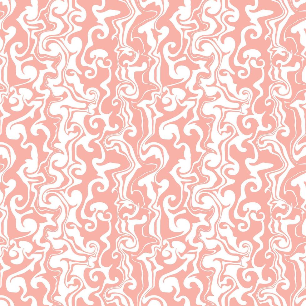 Seamless vector pattern with groovy psychedelic weaves.  Abstract weaves seamless vector pattern. Hippie background with waves, psychedelic groovy texture.