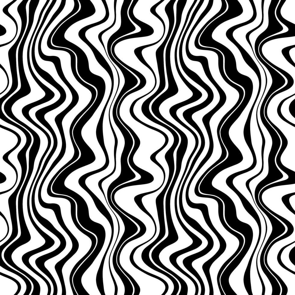 Seamless vector pattern with groovy psychedelic weaves.  Abstract weaves seamless vector pattern. Hippie background with waves, psychedelic groovy texture.