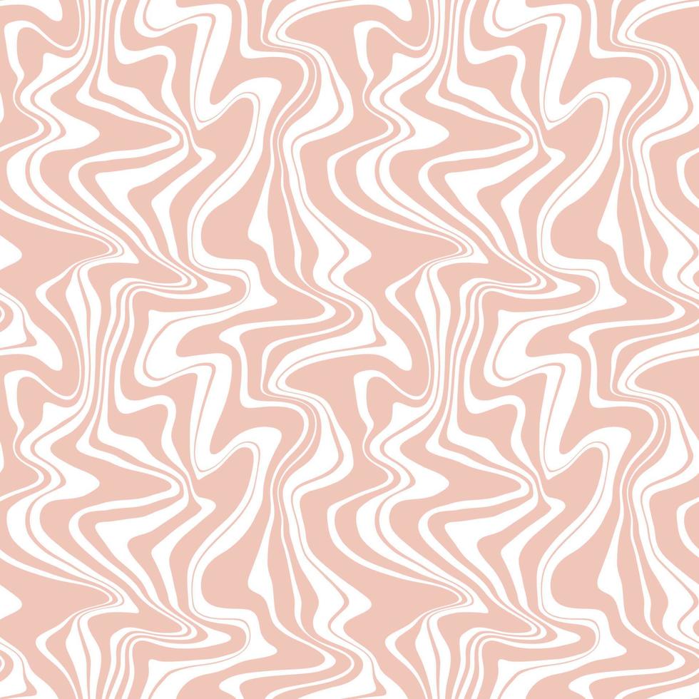 Seamless vector pattern with groovy psychedelic weaves.  Abstract weaves seamless vector pattern. Hippie background with waves, psychedelic groovy texture.