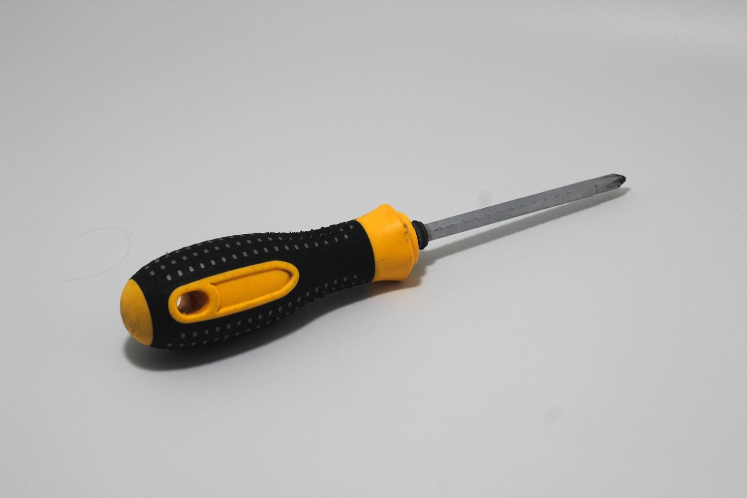 Screwdriver isolated on white background photo