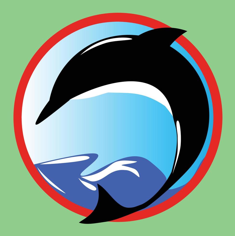 Fish shaped logo vector image