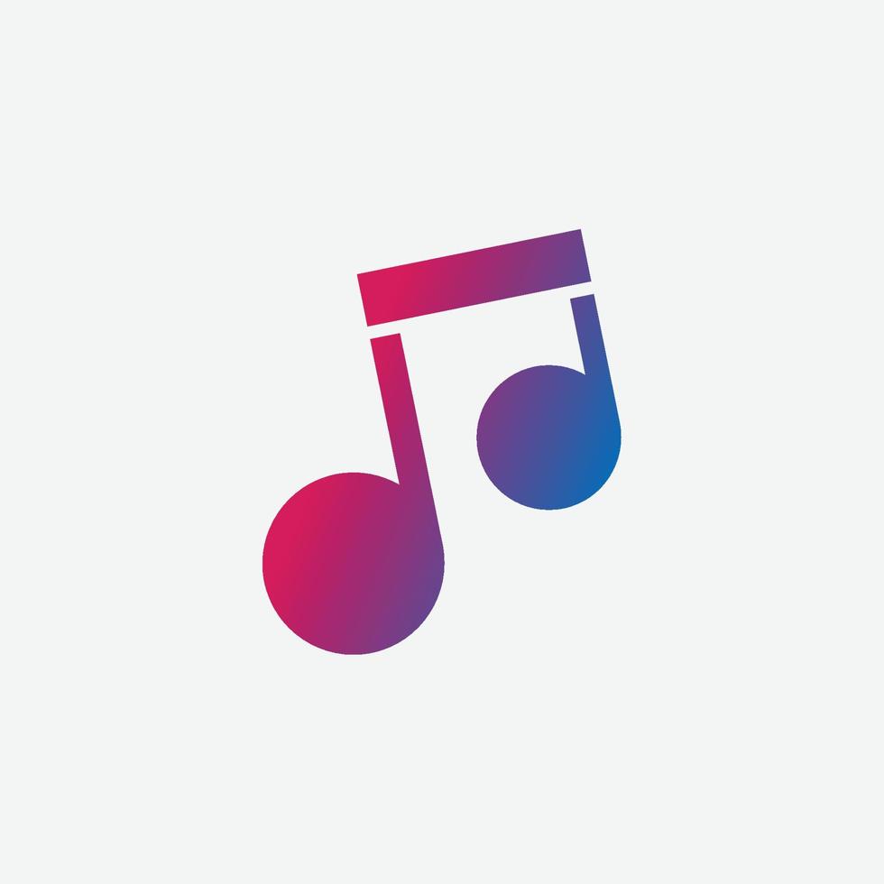 music logo icon vector