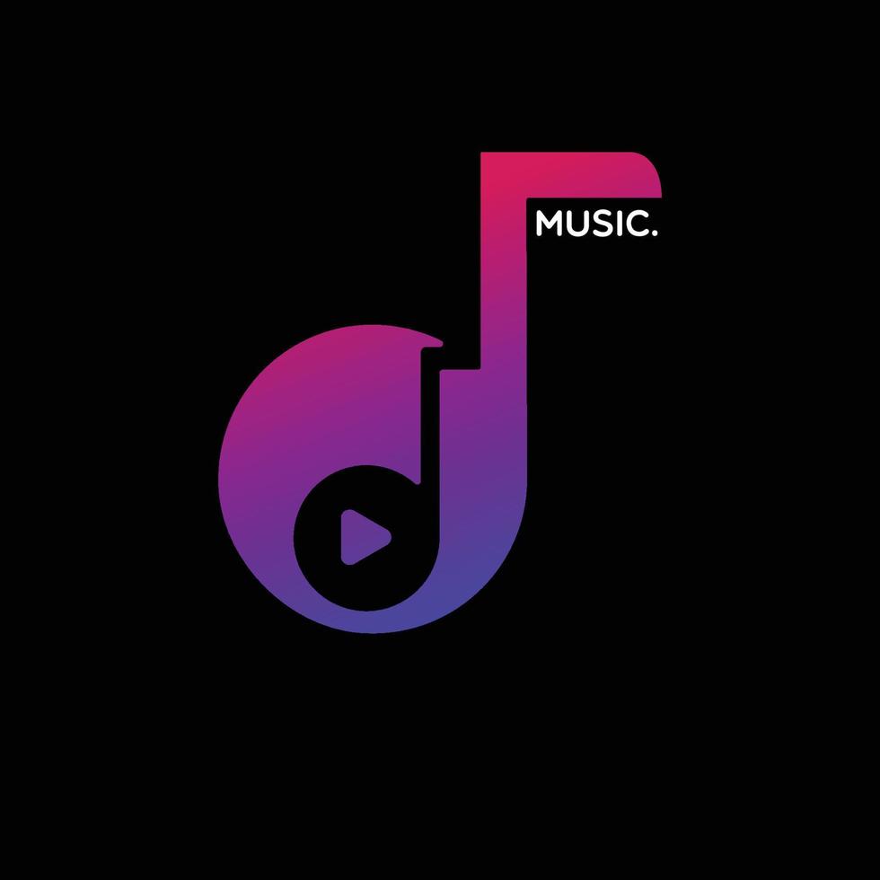 music logo icon vector