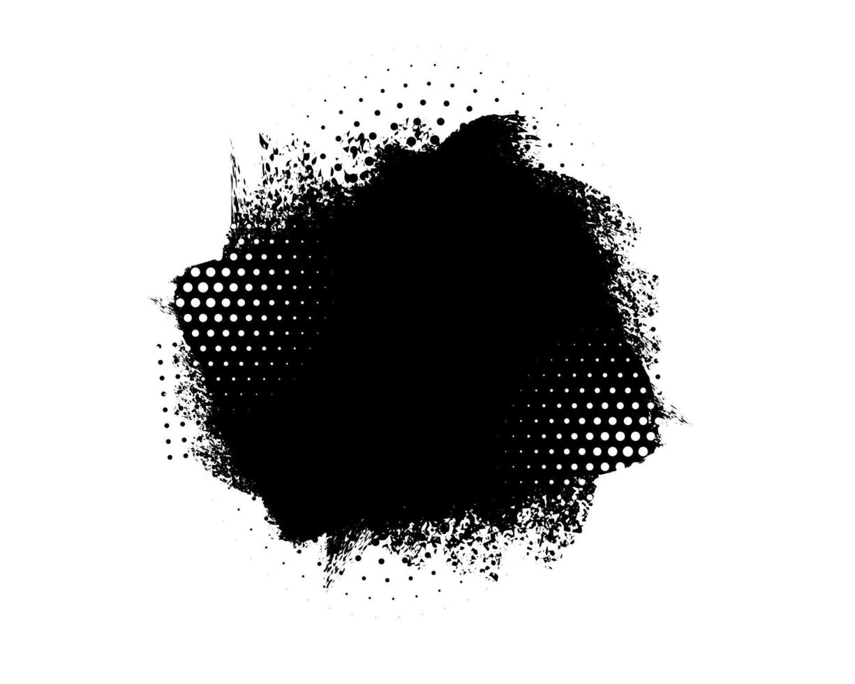 vector de diseño de fondo blanco de grunge de semitono negro abstracto