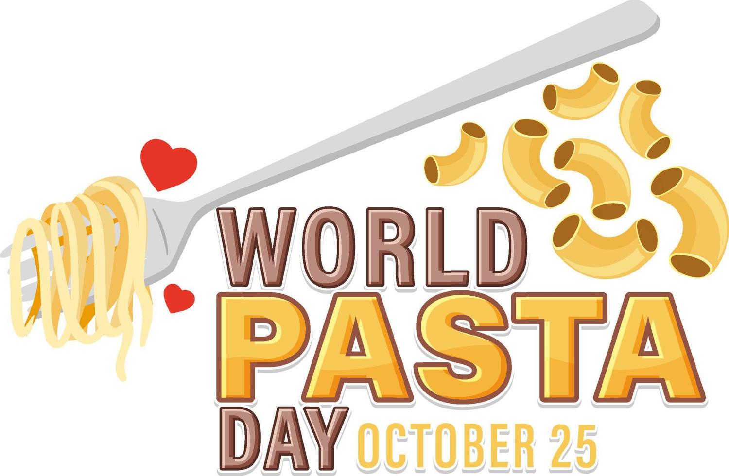 World Pasta Day Banner Design vector