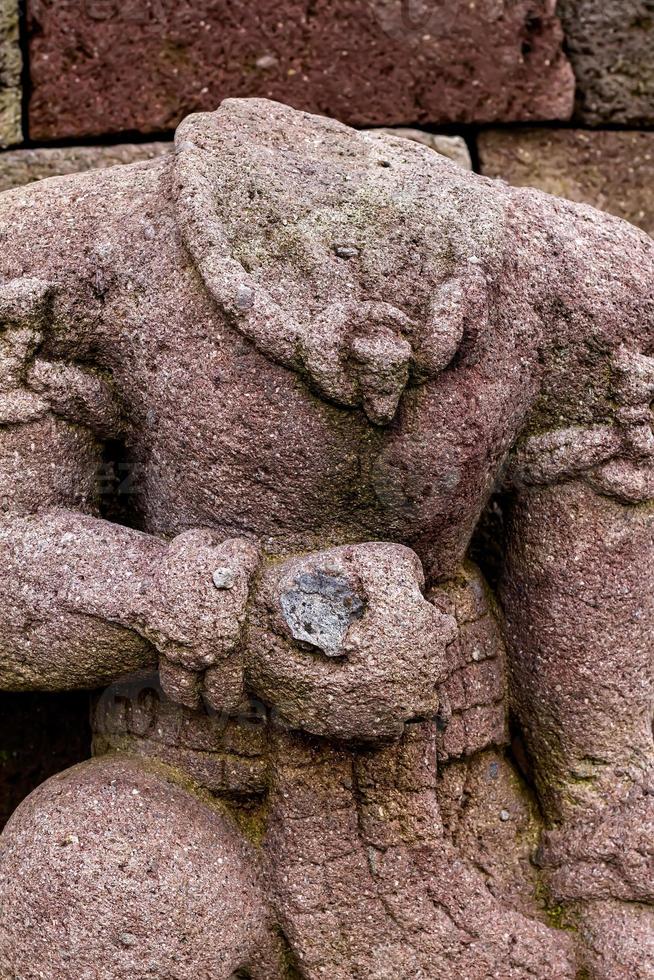 SCULPTURES - Reliefs of historical relics around the western slopes of Mount Lawu, estimated to have been built around the 14th-15th century AD. photo