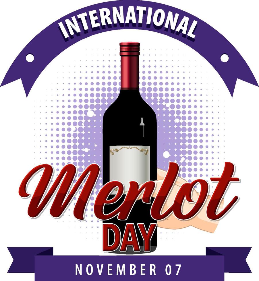 International Merlot Day Logo Design vector