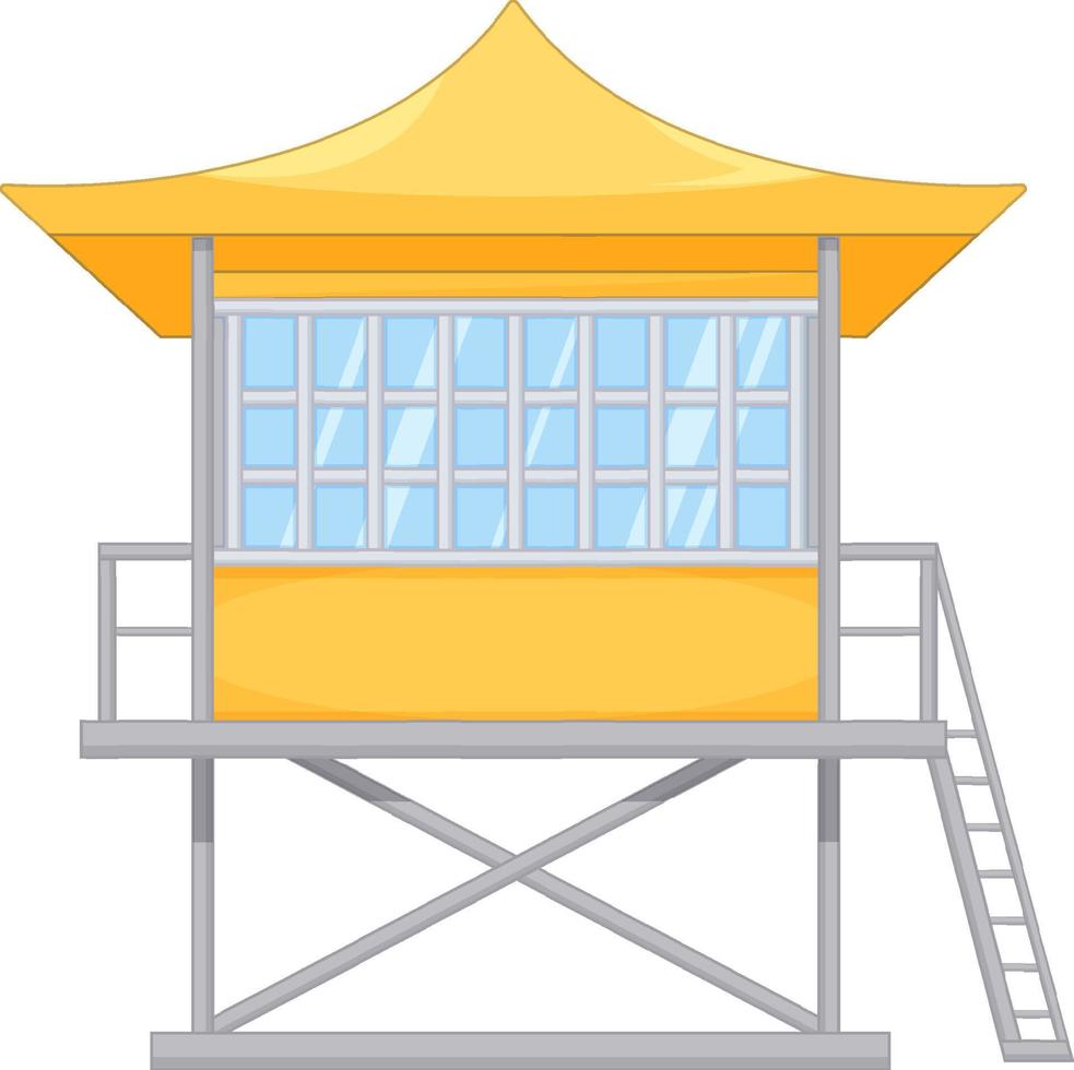 Lifeguard Tower Cartoon Style vector