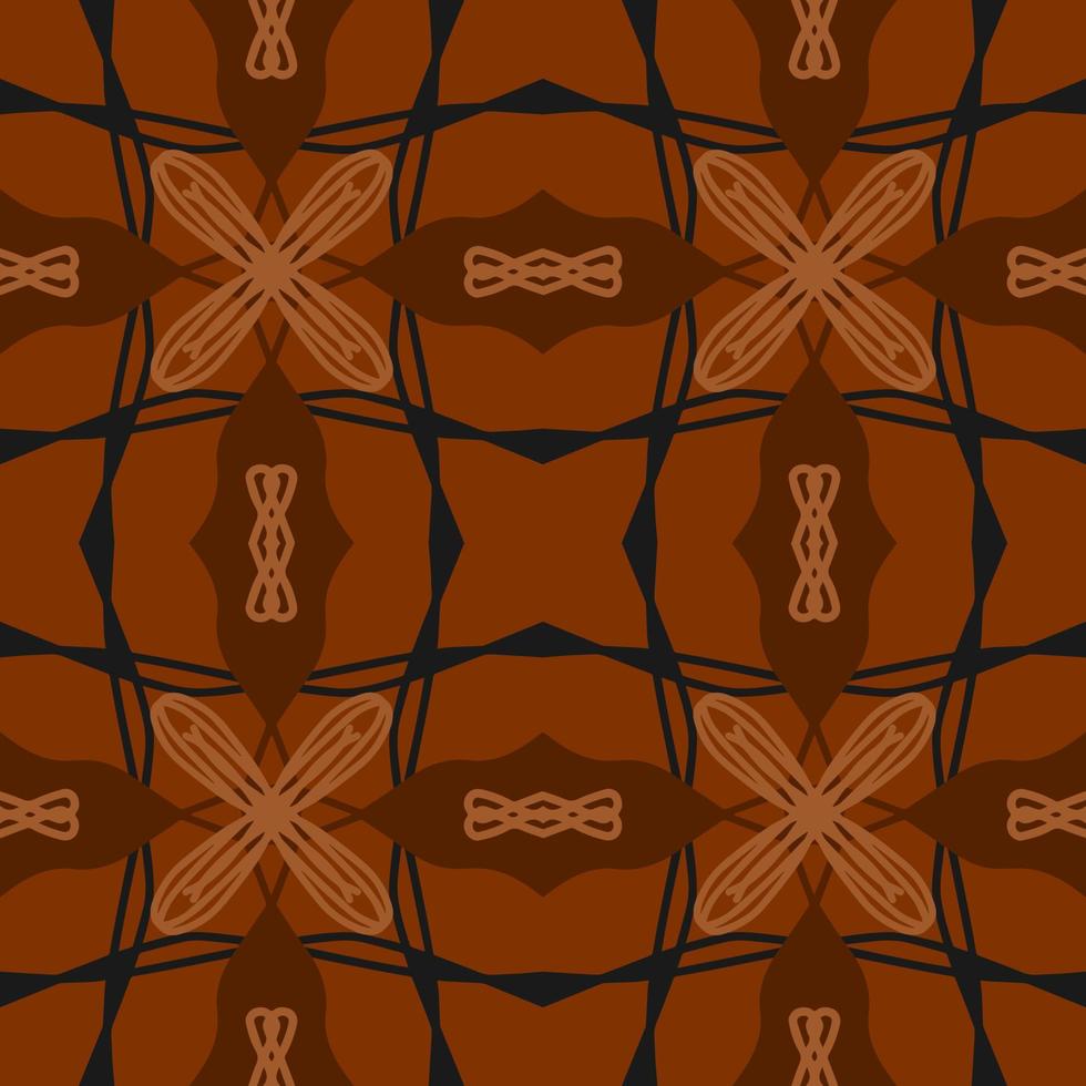 Spiral Seamless background. Geometrical Pattern design in Aztec symbols, Ethnic Style. Abstract embroidered, ideal for men shirt, male fashion, bag, Wallpaper, backdrop. vector