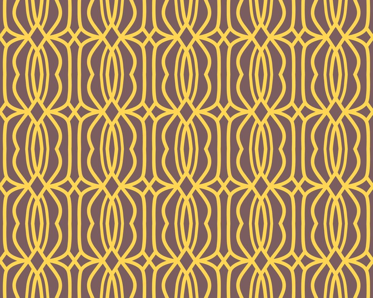 Yellow Seamless Pattern with Tribal Shape. Designed in Ikat, Aztec, Folklore, and Arabic Style. Ideal for Fabric Garment, Ceramics, Wallpaper. Vector Illustration.