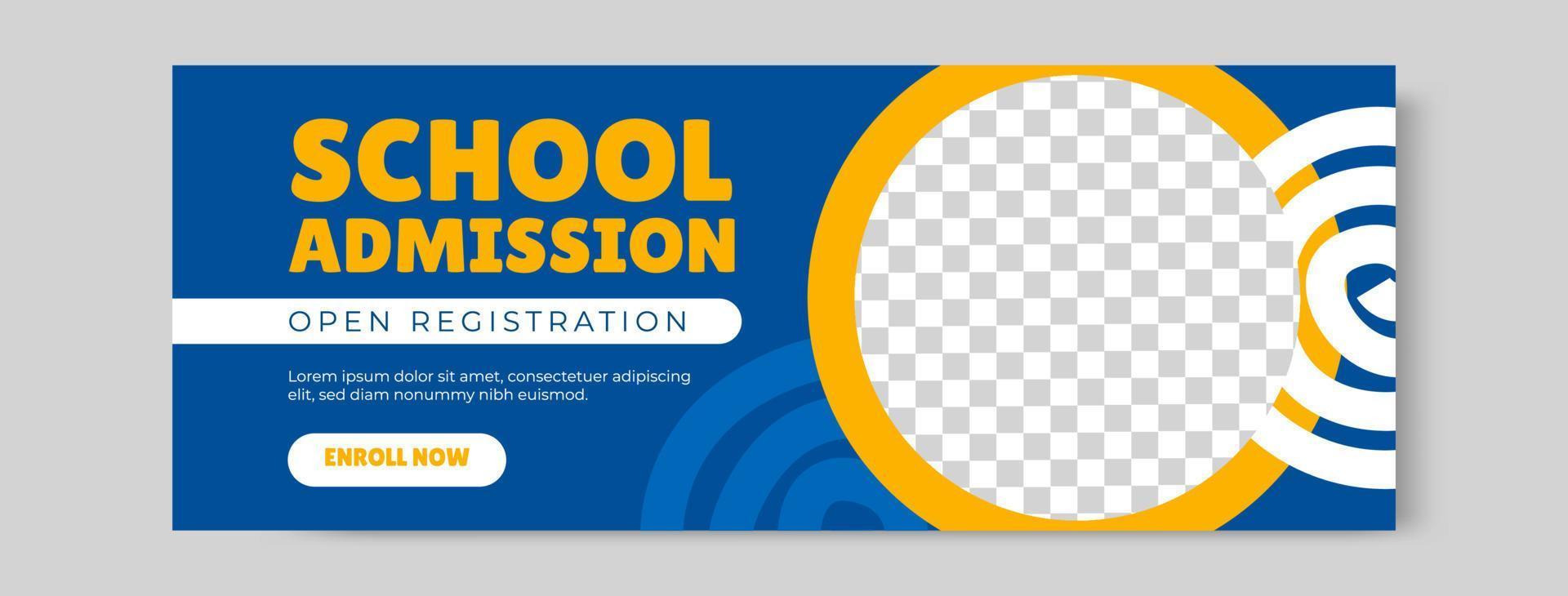 Back to School Social Media Post vector