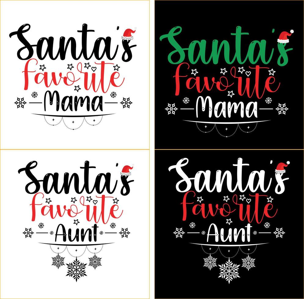 Christmas typography t shirt design vector