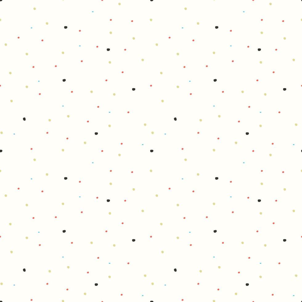 Polka dot pattern. Seamless vector pattern small colored spots for fabric or packaging print.