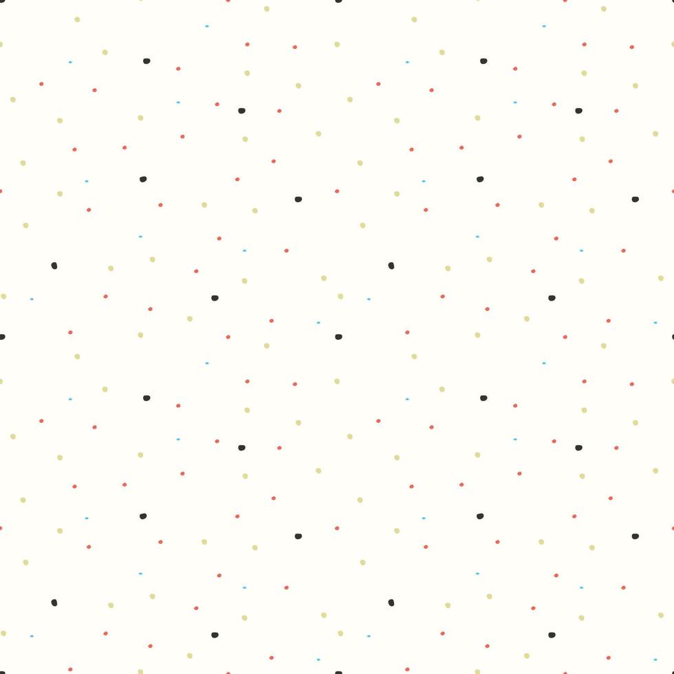 Polka dot pattern. Seamless vector pattern small colored spots for fabric or packaging print.