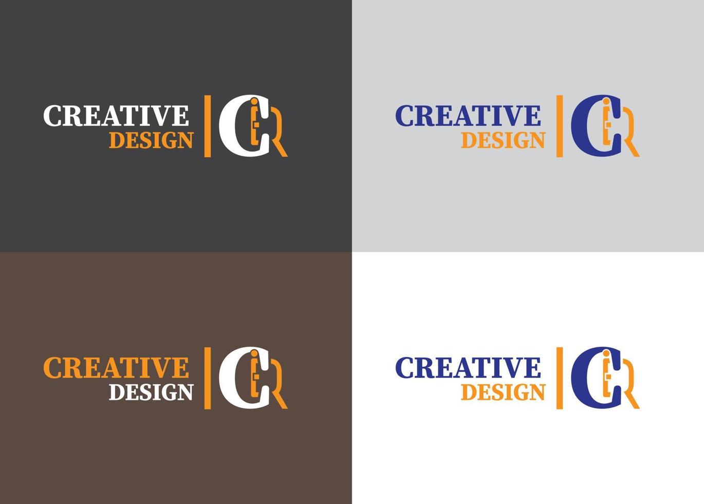 diseño de logotipo creativo para empresas vector