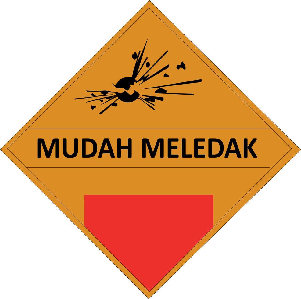 hazardous waste sign vector design