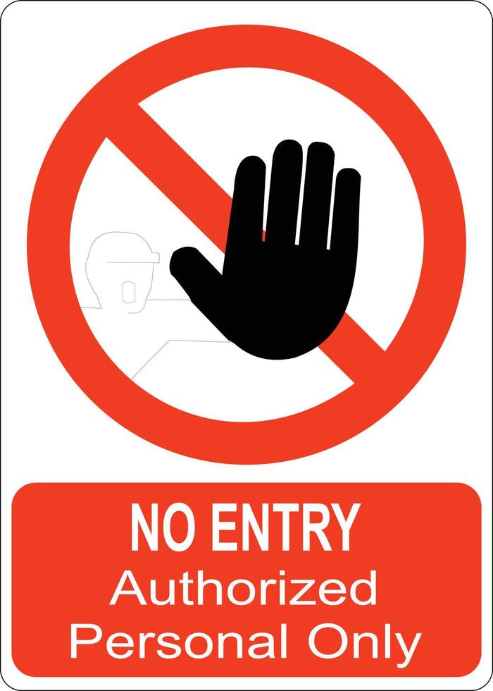 work safety sign vector design