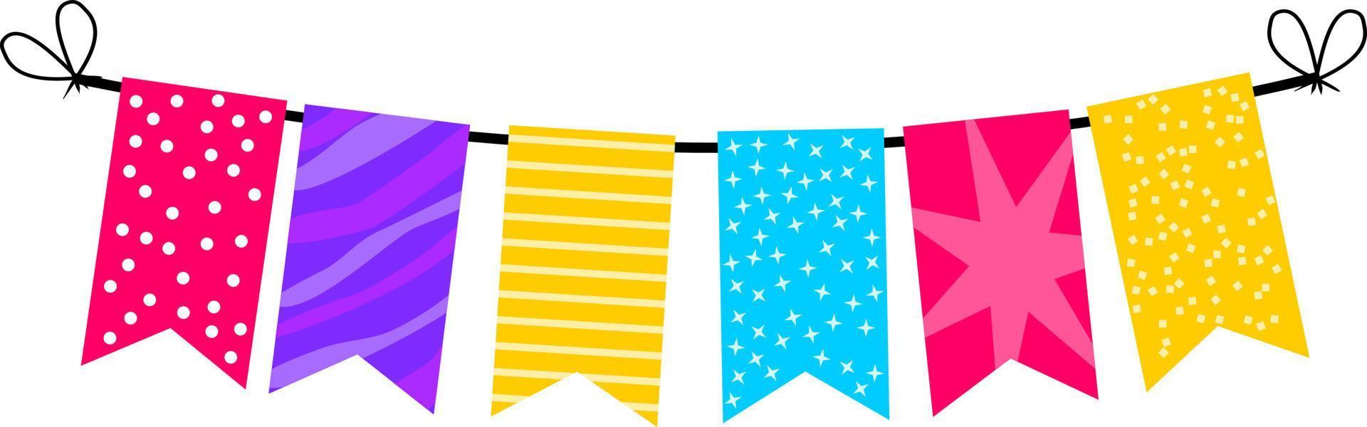 bunting banner party. vector
