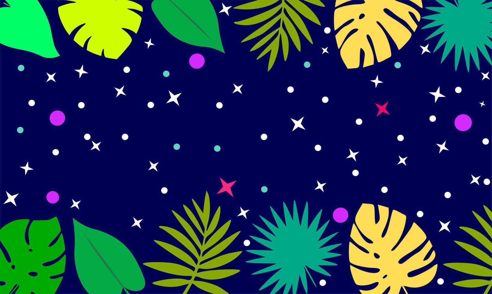 leaves border frame background vector design.
