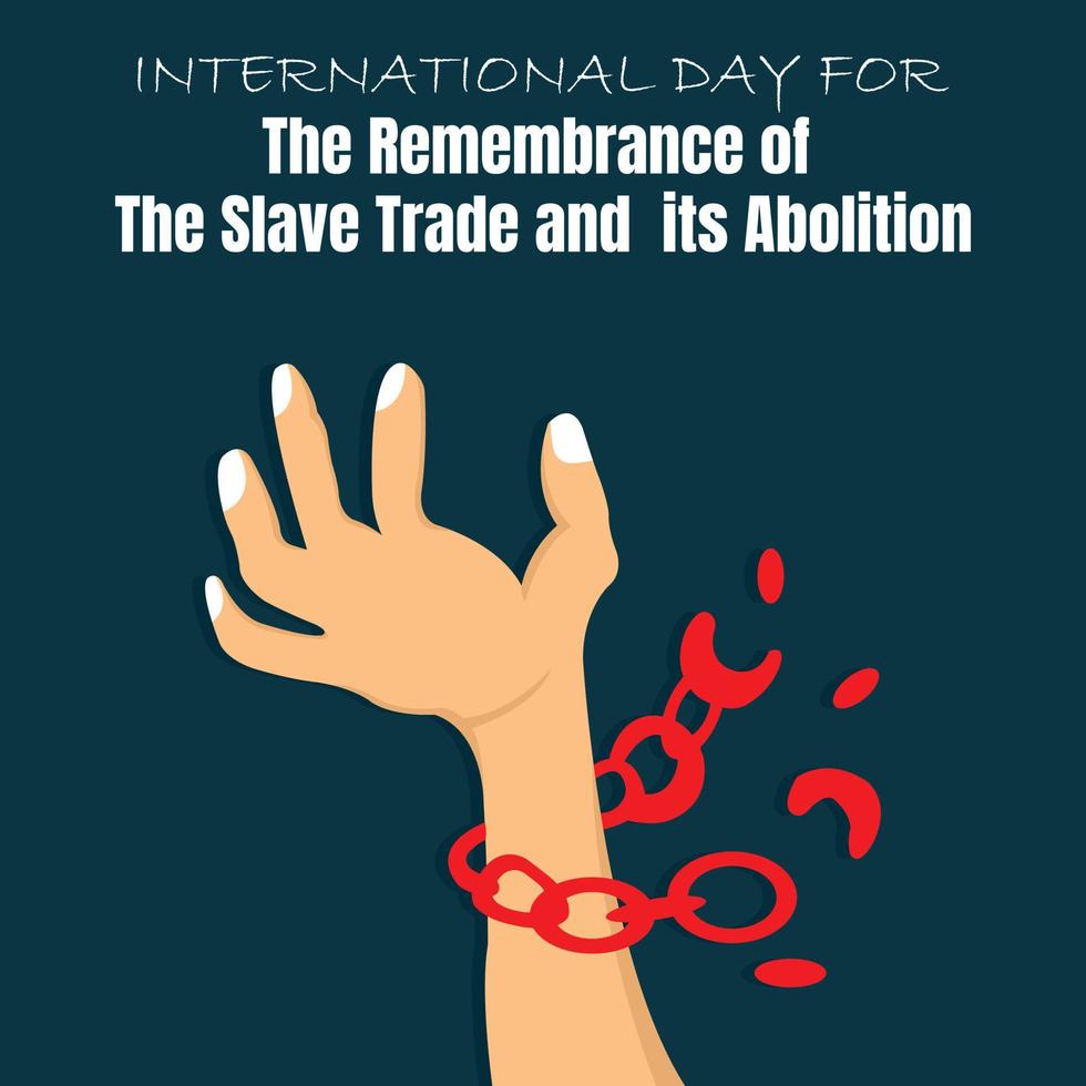 illustration vector graphic of hands off the chains of the handcuffs, perfect for international day, celebrate, greeting card, etc.