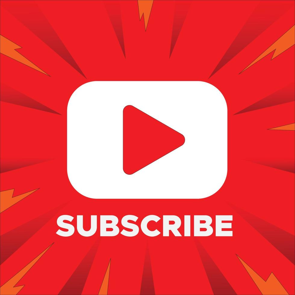 youtube button logo background vector design