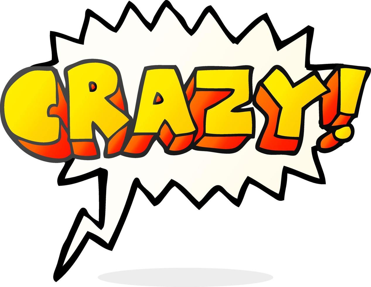 freehand drawn speech bubble cartoon shout crazy vector