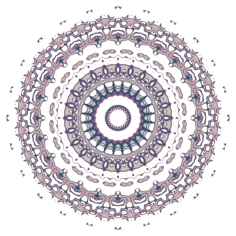 cirkel bloemen patroon png