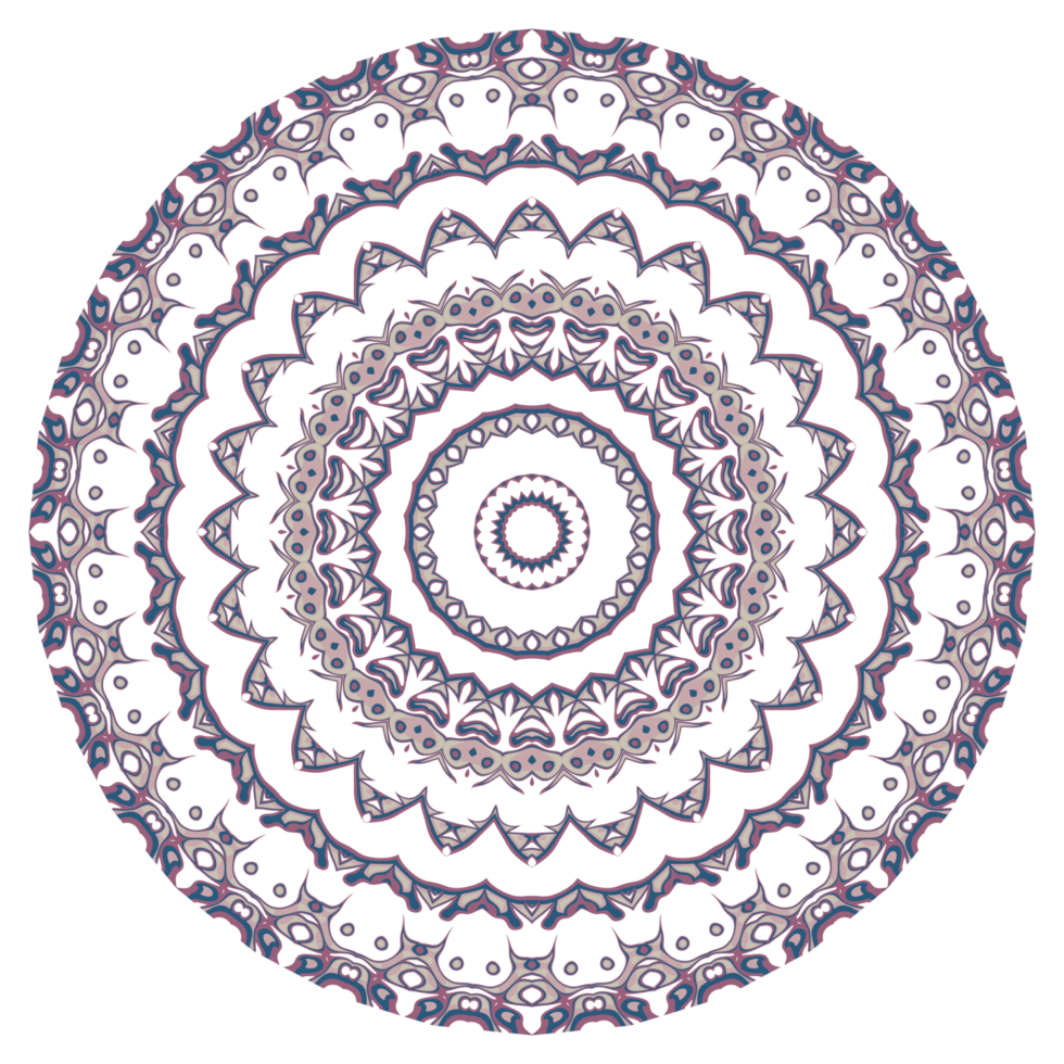 Circle floral pattern png