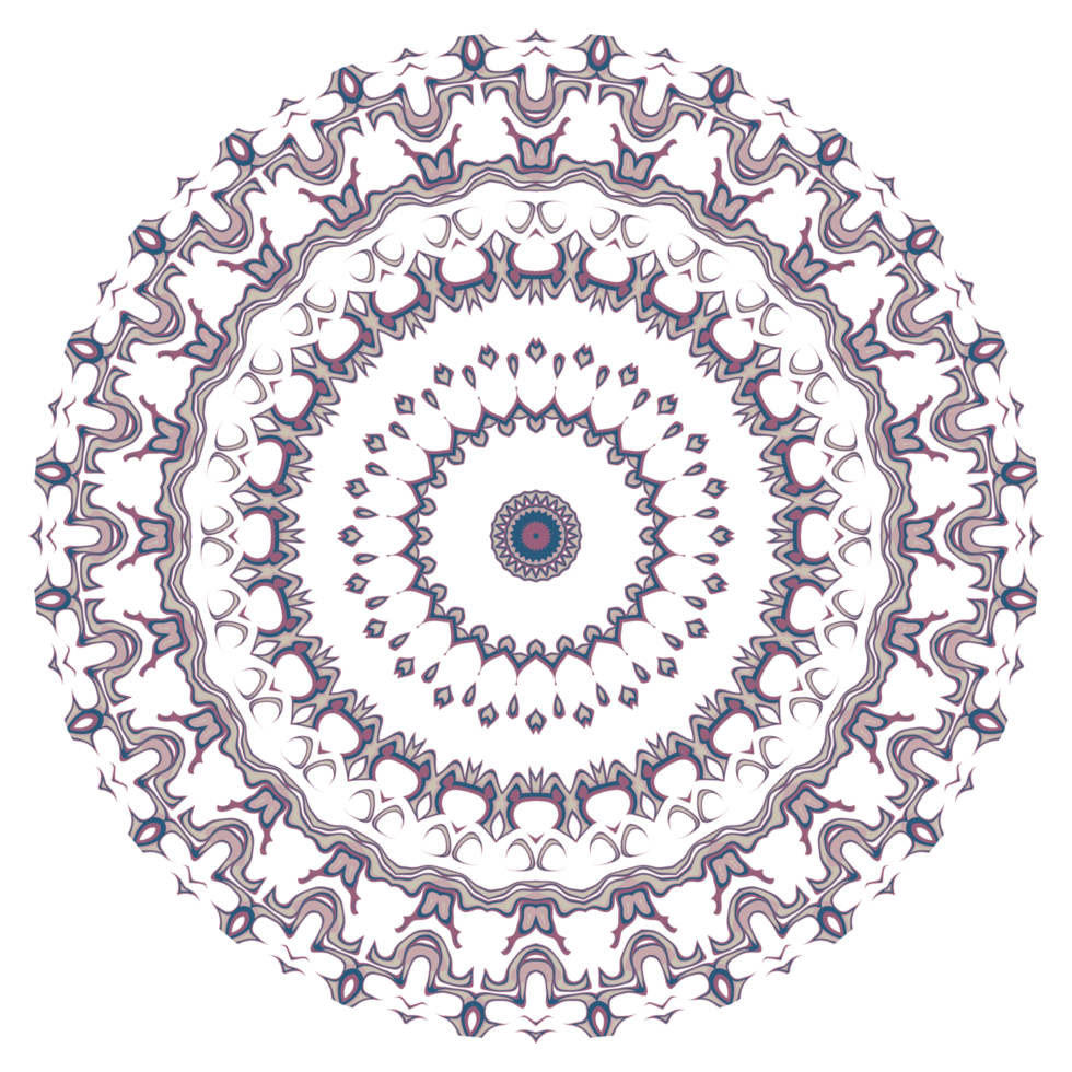 Circle floral pattern png