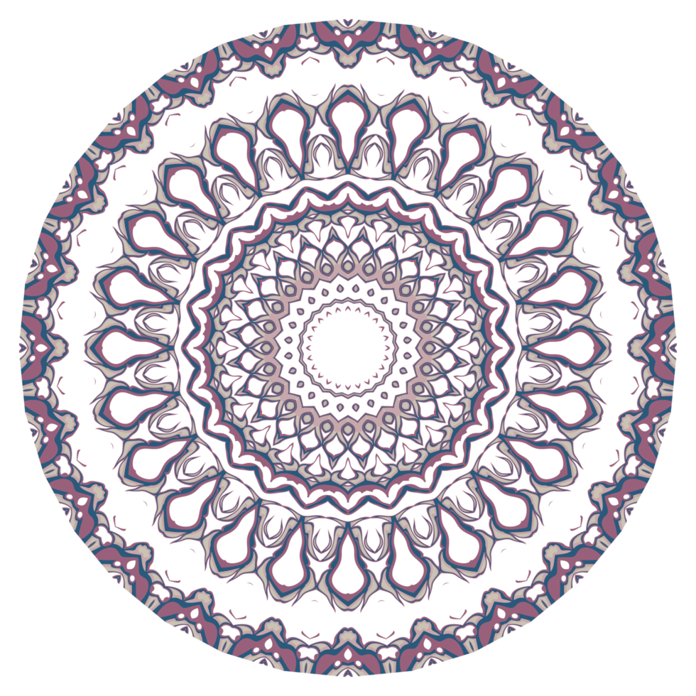 Circle floral pattern png