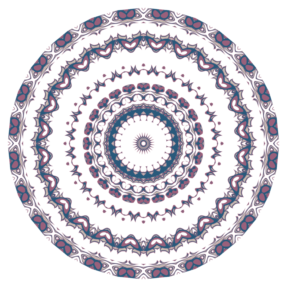 padrão floral círculo png