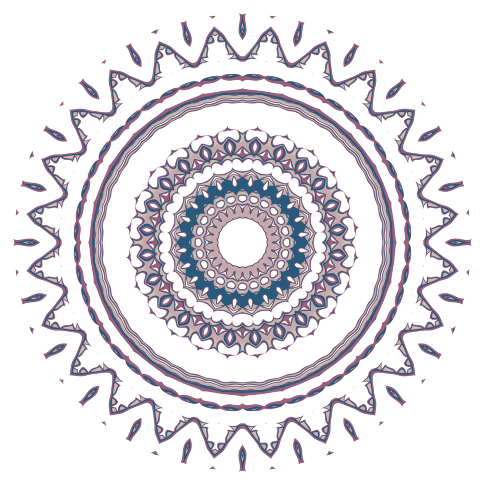 Circle floral pattern png