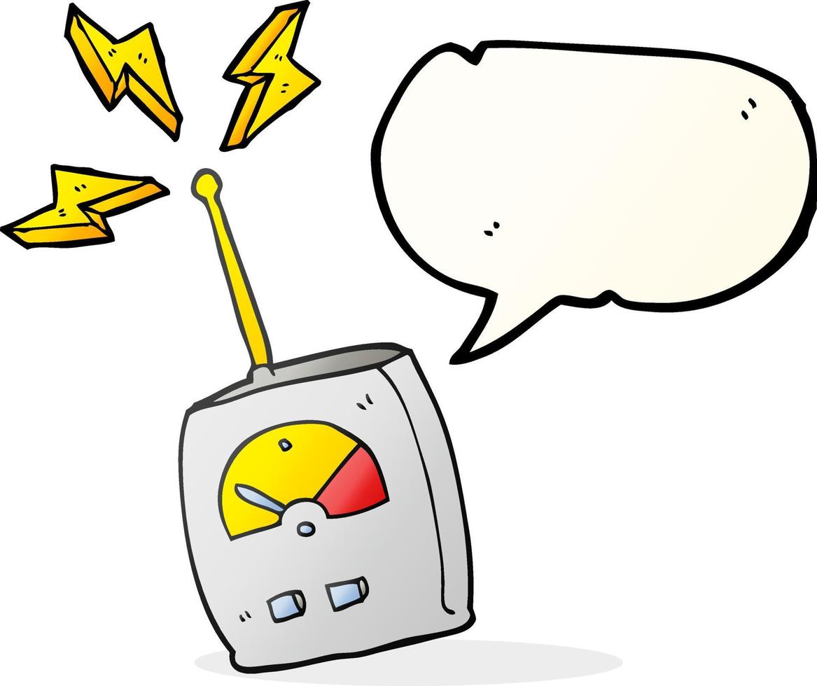 freehand drawn speech bubble cartoon science equipment vector