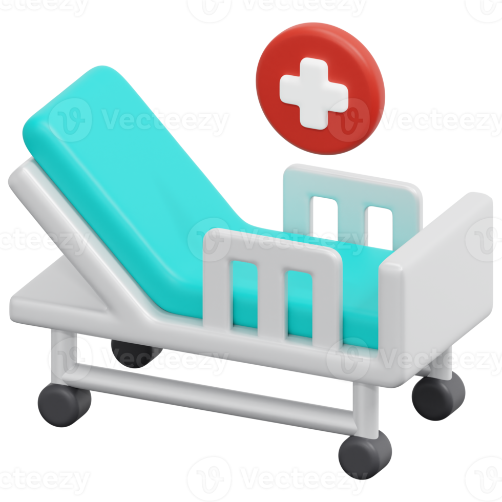 bed 3d render icon illustration png