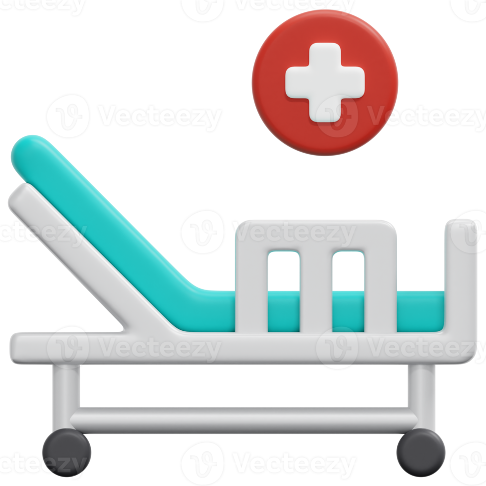 bed 3d render icon illustration png