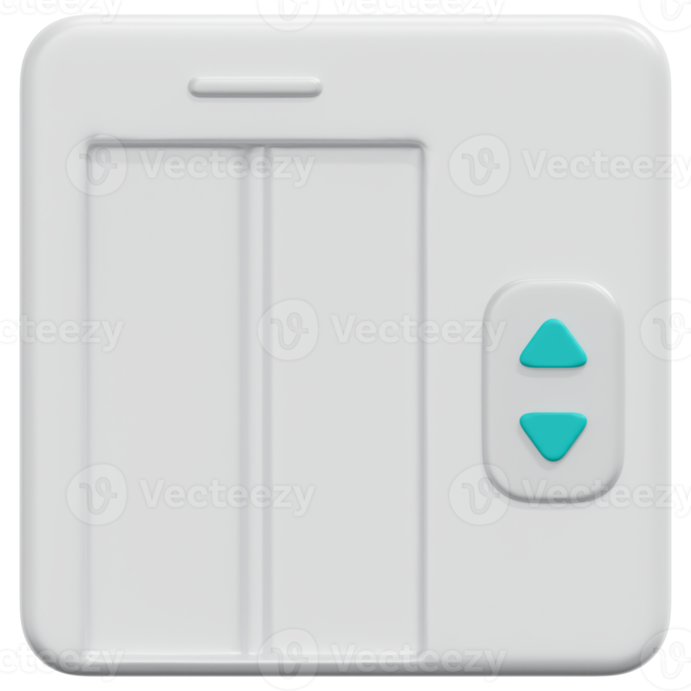 elevator 3d render icon illustration png