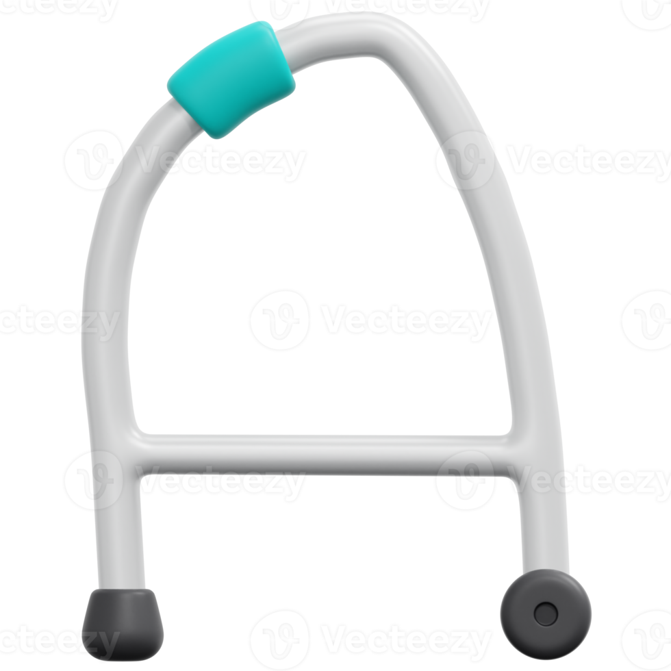 walking frame 3d render icon illustration png