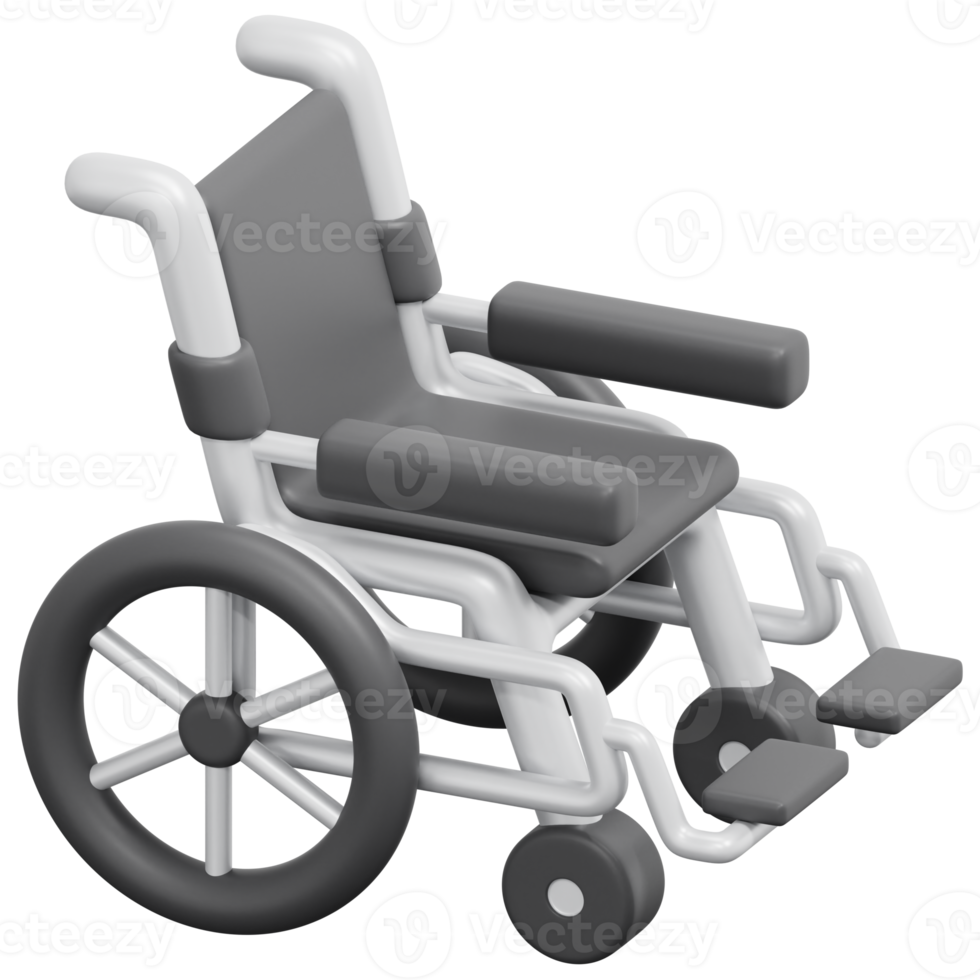 rollstuhl 3d-render-symbol-illustration png