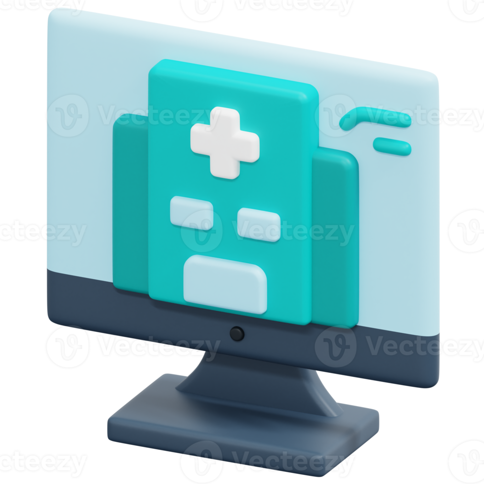 hospital 3d render icon illustration png